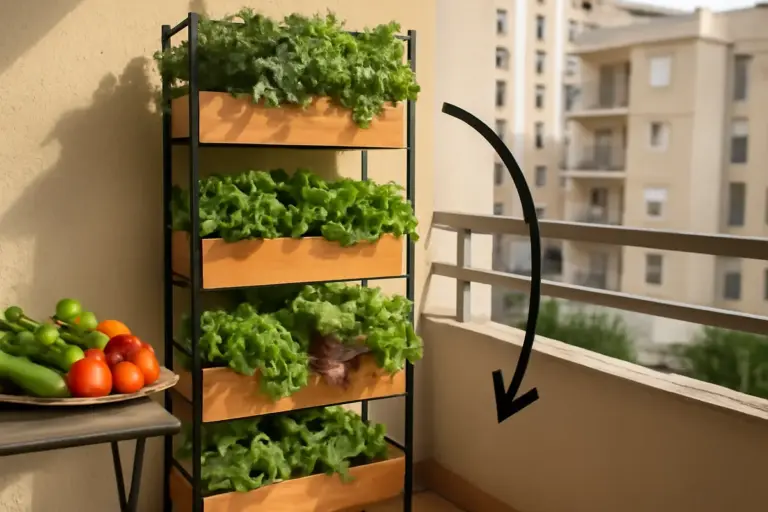 Perché conviene installare un piccolo orto verticale sul balcone? Più verdure e meno spazio sprecato