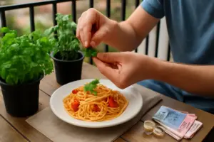 Guarnire i piatti con erbe aromatiche coltivate sul balcone: il vantaggio economico che molti trascurano