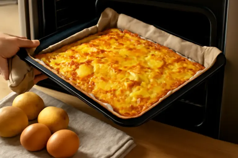 Frittata di patate veloce in forno: cuoci tutto insieme senza sporcare fornelli e ottieni un piatto dorato