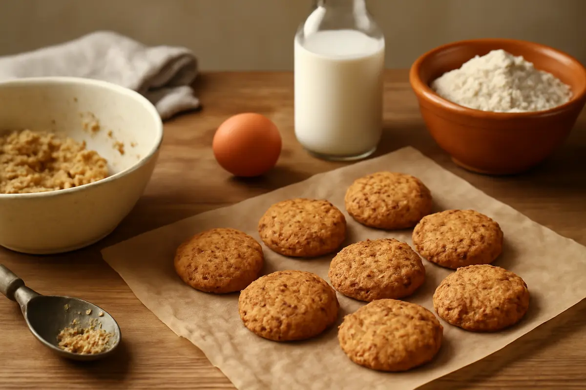 Ricetta rapida per i biscotti rustici da colazione: si fanno senza bilancia né strumenti speciali