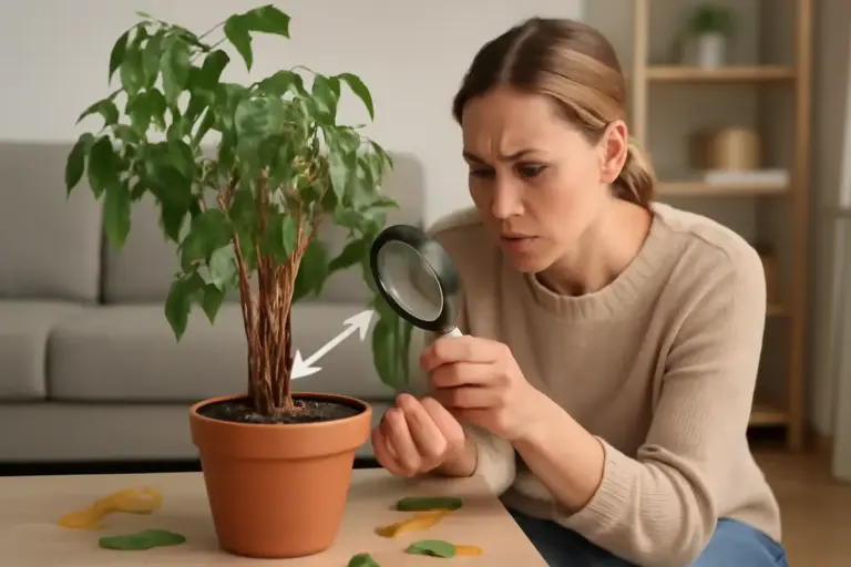 Foglie cadute all’improvviso? individua la causa nascosta e salva la tua pianta in pochi step